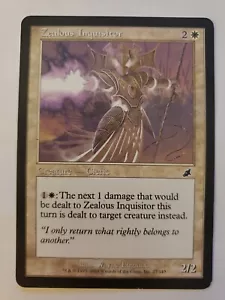 MTG Magic The Gathering Card Zealous Inquisitor Creature Cleric White Scourge - Picture 1 of 2