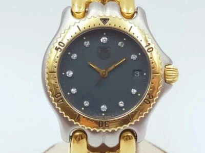 Auténtico Reloj Raro Tag Heuer Diamantes Edición Limitada Oro Sólido 18K Y SS S97.713 Foto 1 de 4