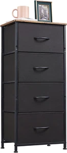 Tall Dresser for Bedroom with 4 Drawers, Storage Chest of Drawers with Removable - Picture 1 of 7
