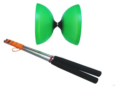 DIABOLONET-KREISZ Henrys Vision Diabolo mit ULK 2 SCHWARZ + Alustäbe