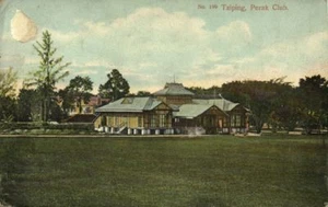 Asentamientos del estrecho, Malasia malaya, TAIPING PERAK, Club Perak (1913) postal - Imagen 1 de 2