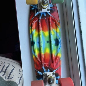 Genuine Penny Board Australia 22in Classic Skateboard Blue Tie Dye Multicoloured - Picture 1 of 9