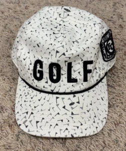 Adidas Cappello Berretto Corda Golf Bandiera Bianco/Nero - Foto 1 di 4