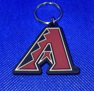 Arizona Diamondbacks MLB Soft Keychain Key Chain Souvenir | Black & Sedona Red - Picture 1 of 5