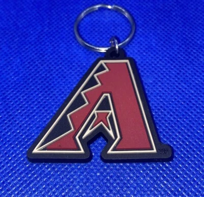 Arizona Diamondbacks MLB Soft Keychain Key Chain Souvenir | Black & Sedona Red - Image 1 of 4
