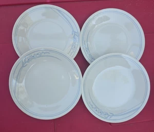 Corning Corelle BLUE LILY Lilly Bread Plates Lot of 4 w/ Lt. Blue - Picture 1 of 4