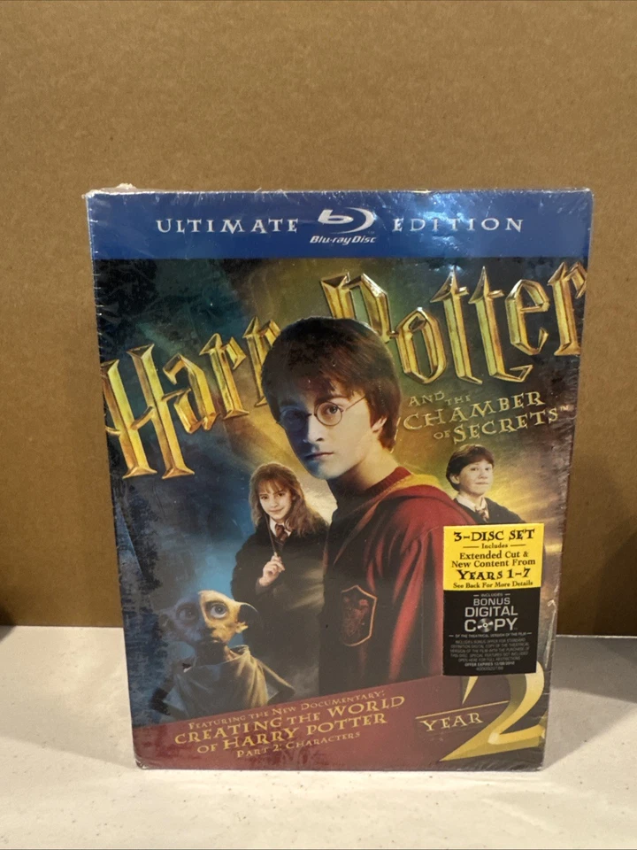 Harry Potter and the Chamber of Secrets 3-Disc Set, Ultimate Edition Sealed 2009 - Image 1 of 4