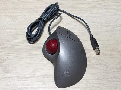 Logitech T-BB18 Trackman Wheel USB Trackball Mouse - Tested & Working - Image 1 of 4
