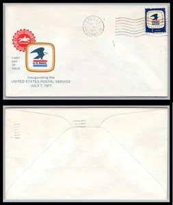 US FDC # 1396 8c Postal Emblem NONE Greenville, NY 1971, 9p8994 - Picture 1 of 1