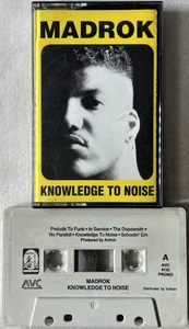Madrok - Knowledge To Noise Open Cassette Tape 1992 AVC Entertainment Hip Hop - Picture 1 of 9