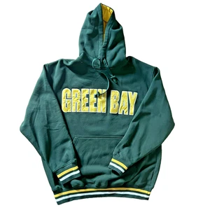 Renegade Felpa Uomo Logo Verde Oversize American Football Team Green Bay - Imagen 1 de 7