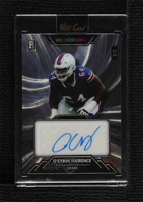 2023 Wildchrome Pro-Look Football WildLight /5 O'Cyrus Torrence Rookie Auto RC - Image 1 of 2