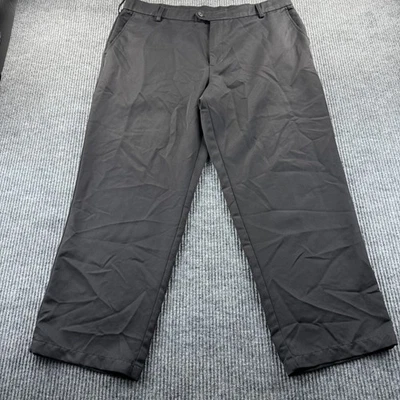 Calça de golfe Izod masculina 40x29 preta ajuste clássico poliéster chino casual - Imagem 1 de 4