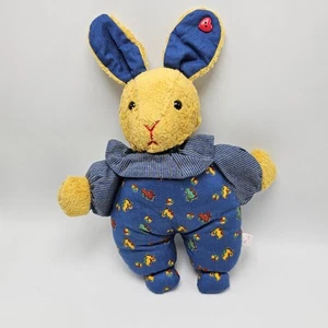 Westfalen Stoffe Stuffed Plush Bunny Rabbit Pull Music Song La Le Lu Blue German - Picture 1 of 7
