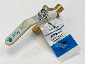 3/4" Pex-B Brass Shut Off Ball Valve, Full Port, Lead Free, NSF - Picture 1 of 4