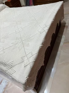 Hand Crochet Double Blanket Made in Italy - Picture 1 of 19