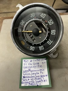 OEM German VolkswagenVW VDO Speedometer 113957023B 9/67 - Picture 1 of 5