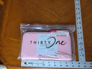 Thirty One All About the Benjamins AR70 Cotton Candy Geldbörse Neu mit Etikett Rosa Gold - Bild 1 von 4