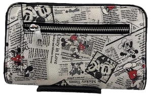 Cartera con estampado de periódico de Mickey Minnie Mouse Crazy in Love de los parques de Disney - Imagen 1 de 7