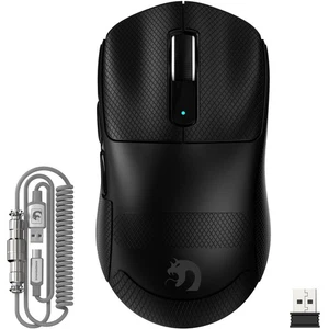 M3 Souris de Jeu sans Fil Ultra-légère 39g avec Câble Spiralé Capteur PixArt ... - Photo 1/9