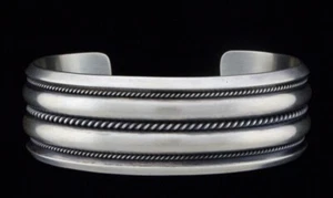 Solid Sterling Silver Bracelet By Apache Artist Marc Antia - Foto 1 di 3