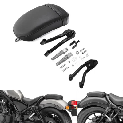 Asiento trasero del pasajero y estriberas aptos para Honda Rebel CMX300 17-24 CMX500 2017-2025 Foto 1 de 4