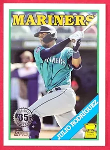 2023 Topps Update JULIO RODRIGUEZ 1988 Topps #88US-43 Mariners - Picture 1 of 2