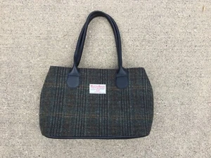 Glen Appin Scotland Harris Tweed Bag Womens Herringbone Wool Hand Bag Tote - Bild 1 von 6