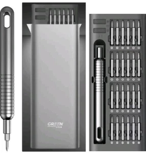 Juego de destornilladores de precisión portátiles 51 en 1 Green Lyca, brocas magnéticas, hexagonal Torx - Imagen 1 de 6