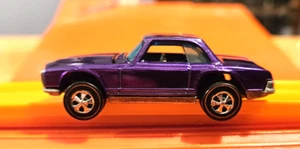 1969 Hot Wheels Redline HK Mercedes Benz 280SL Purple w/Dark Interior *Restored* - Picture 1 of 7