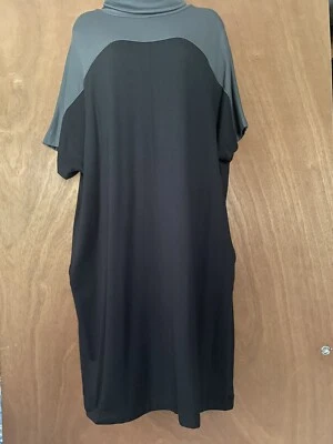 Suéter de vestir para mujer Prologue cuello redondo talla L gris negro tejido bolsillos laterales Foto 1 de 4