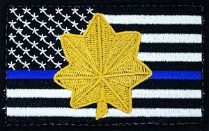 Thin Blue Line Major Patch Gold - Picture 1 of 2