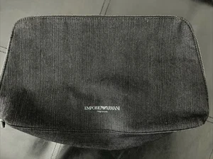 Emporio Armani Dop Bag Parfumes Travel Pouch (Denim Style) Toiletries - Picture 1 of 5