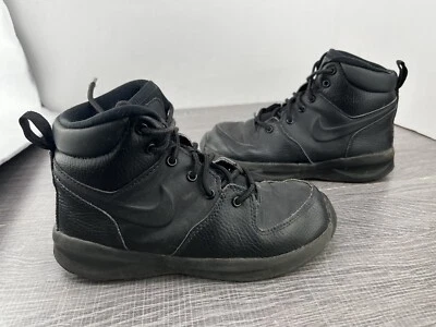 Nike для мальчиков молодежный размер 2 Manoa BQ5373-003 черный открытый 2Y снег ботинки - Изображение 1 из 4