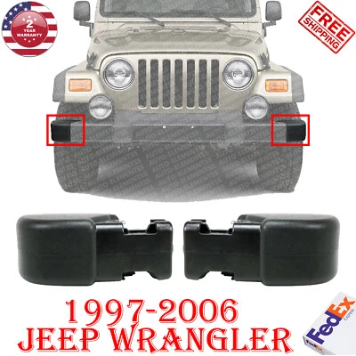 Tapas de parachoques delanteras para Jeep Wrangler 1997-2006 / Juego de 2 Foto 1 de 4