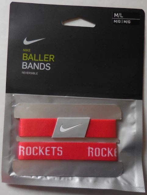 Nike NBA Houston Rockets Reversible Baller Bands Adult Unisex M/L