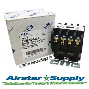 C25END440A Eaton / Cutler Hammer Contactor - 40 Amp 4 Pole 120V Coil - Picture 1 of 3