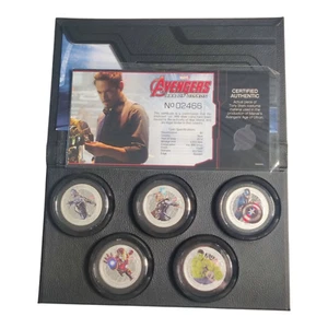 5pc Set 2015 1oz SILVER COINS THE AVENGERS-AGE OF ULTRON 4 - Picture 1 of 4