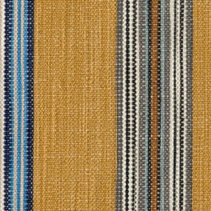 BTY Pollack Mojave Stripe Arizona Orange Gray Blue In & Outdoor Upholsery Fabric - Picture 1 of 11