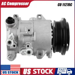 AC Air Compressor w/ Clutch CO 11270C For Toyota Camry 2.4L 2.5L 2009 2010 2011 - Picture 1 of 11