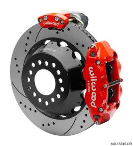 WILWOOD REAR SUPERLITE BRAKE KIT,14" DRILLED,RED,FITS BIG FORD,TORINO STYLE - Picture 1 of 6