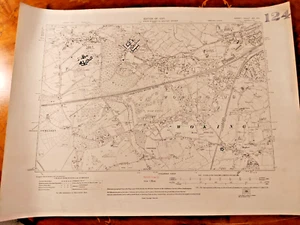 Original 1920 OS Sheet Map Woking Mayford Hook Heath Goldsworth Knaphill St John - Picture 1 of 1