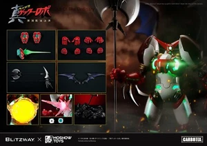 BLITZWAY Moshow Shin GetterRobo Led Light Action Figures Limited Models 26.5cmH - Picture 1 of 21