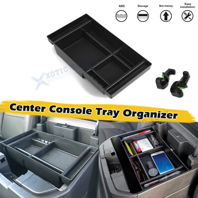 Caja organizadora de almacenamiento con reposabrazos central antideslizante para Silverado Sierra 1500 2500HD Foto 1 de 4