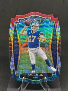 Josh Allen 2020 Select Premier tricolor troquelado Prizm #121 Buffalo Bills - Imagen 1 de 2