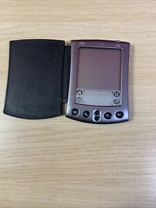 Palm m500 PDA Organiser with Protective leather cover Spares Or Repair