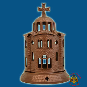 Orthodox Church Design Aluminum Vigil Candle Orthodoxe Ikonenampel Ewiglicht 