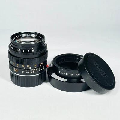 Leica 50mm f/1.4 Summilux-M Ver. II Black Rangefinder Lens  11114 1984 - Image 1 of 4
