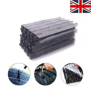Kit Riparazione Foratura Pneumatici Tubeless 10 pz Strisce Spina Auto Furgone Camion Bici 10CM - Foto 1 di 11