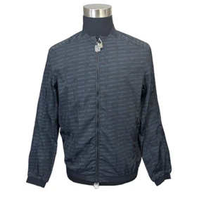 Armani Exchange A|X Men's Oblique Logo Print Zip Up Bomber Jacket size small New - Picture 1 of 9